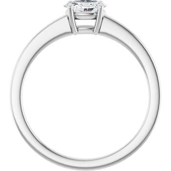 The Amara 0.50ct Oval cut Lab Grown Diamond Solitaire East-West Engagement Ring
