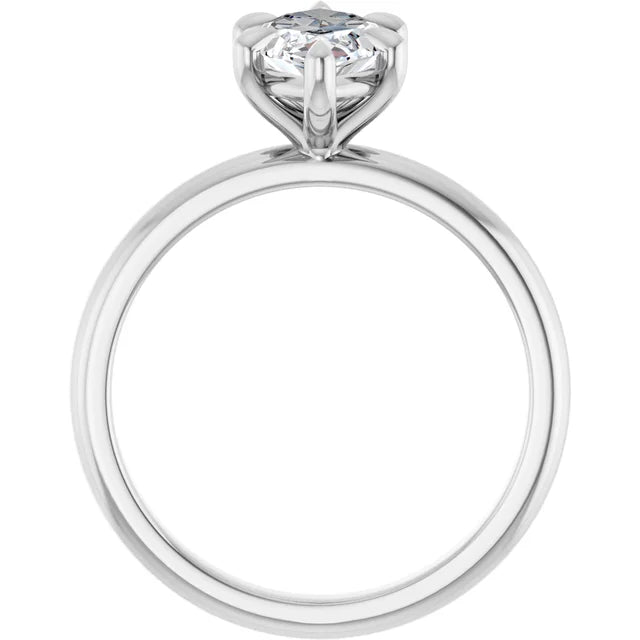 The Emma 3.00ct Marquise cut Lab Grown Diamond 6 Prong Solitaire Engagement Ring