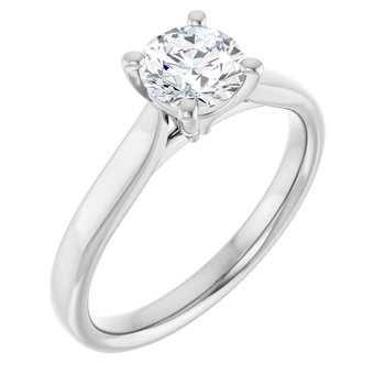 The Mia 0.75ct Round cut Lab Grown Diamond Solitaire Engagement Ring