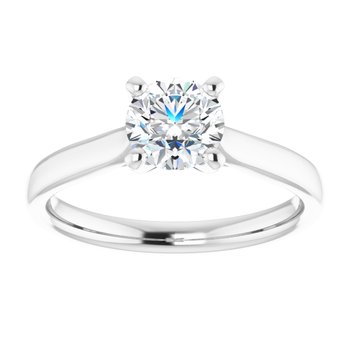 The Mia 1.00ct Round cut Lab Grown Diamond Solitaire Engagement Ring