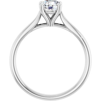 The Mia 0.75ct Round cut Lab Grown Diamond Solitaire Engagement Ring