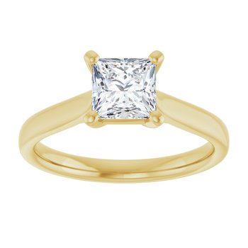 The Mia 1.00ct Princess cut Lab Grown Diamond Solitaire Engagement Ring
