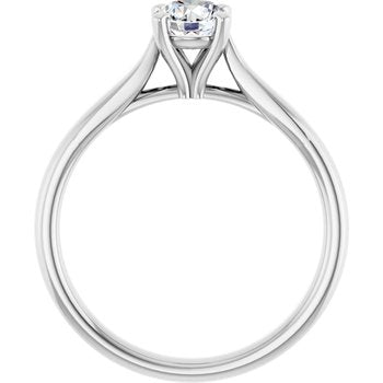 The Mia 0.50ct Round cut Lab Grown Diamond Solitaire Engagement Ring