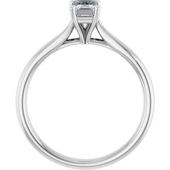 The Mia 0.75ct Emerald cut Lab Grown Diamond Solitaire Engagement Ring