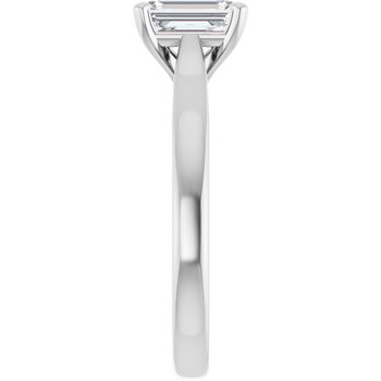 The Mia 1.00ct Emerald cut Lab Grown Diamond Solitaire Engagement Ring