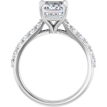 The Phoebe 2.36ctw Emerald cut Lab Grown Diamond Engagement Ring