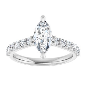 The Phoebe 1.36ctw Marquise cut Lab Grown Diamond Engagement Ring
