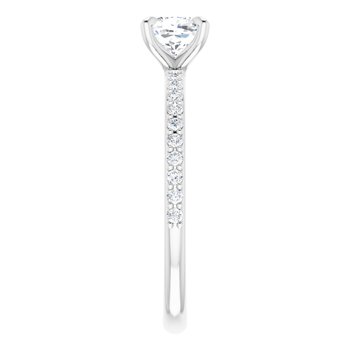 The Harriet 0.72ctw Cushion cut Lab Grown Diamond Engagement Ring