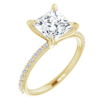 The Harriet 2.22ctw Princess cut Lab Grown Diamond Engagement Ring