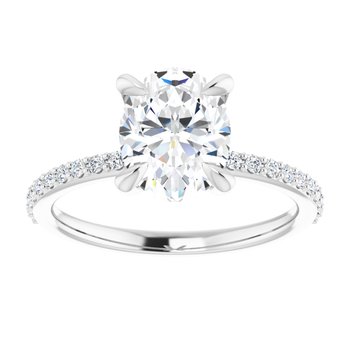 The Harriet 1.72ctw Oval cut Lab Grown Diamond Engagement Ring