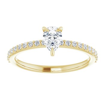 The Harriet 0.72ctw Pear cut Lab Grown Diamond Engagement Ring