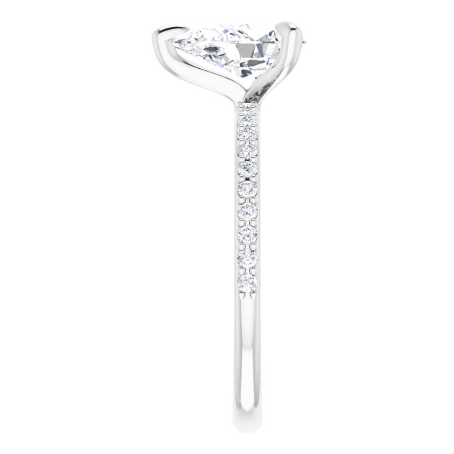 The Harriet 1.72ctw Pear cut Lab Grown Diamond Engagement Ring