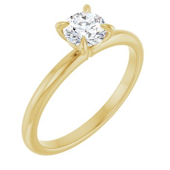 The Emma 0.50ct Round cut Lab Grown Diamond Solitaire Engagement Ring