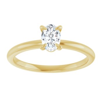 The Emma 0.50ct Oval cut Lab Grown Diamond Solitaire Engagement Ring