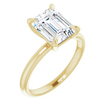 The Emma 2.00ct Emerald cut Lab Grown Diamond Solitaire Engagement Ring