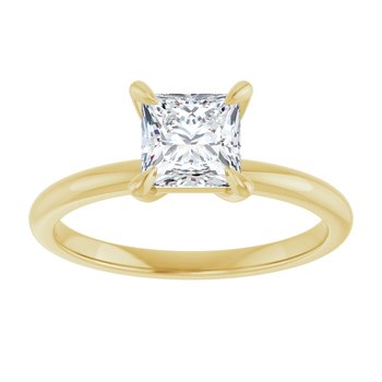 The Emma 1.00ct Princess cut Lab Grown Diamond Solitaire Engagement Ring