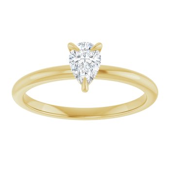 The Emma 0.50ct Pear cut Lab Grown Diamond Solitaire Engagement Ring