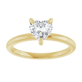 The Emma 1.00ct Heart cut Lab Grown Diamond Solitaire Engagement Ring