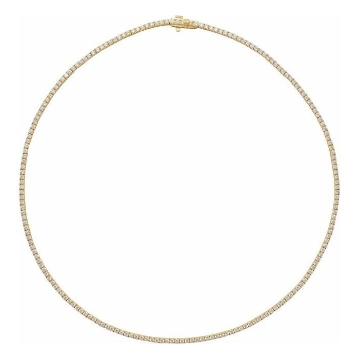 7.00ct Lab Grown Diamond Tennis Necklace in 14k Gold