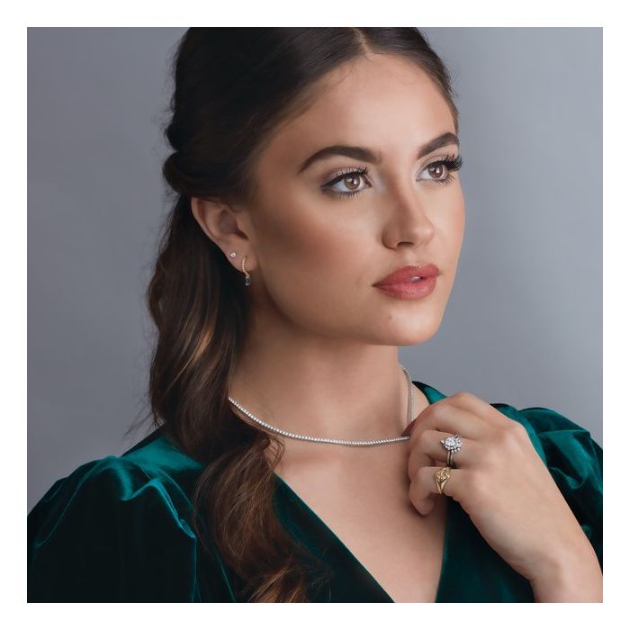 5.75ct Lab Grown Diamond Tennis Necklace in 14k Gold