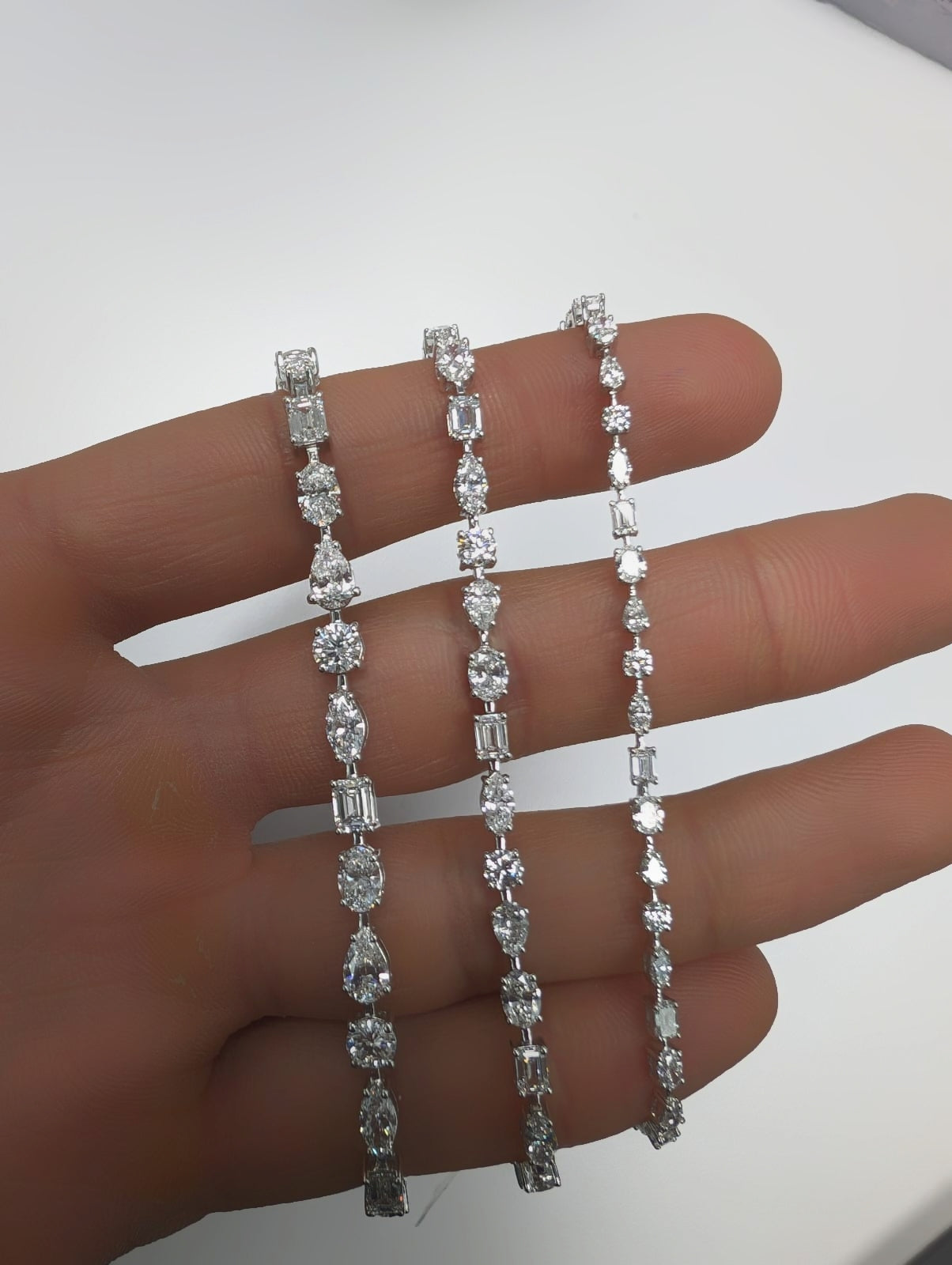 3.00ct Lab Grown Diamond Multishape Tennis Bracelet