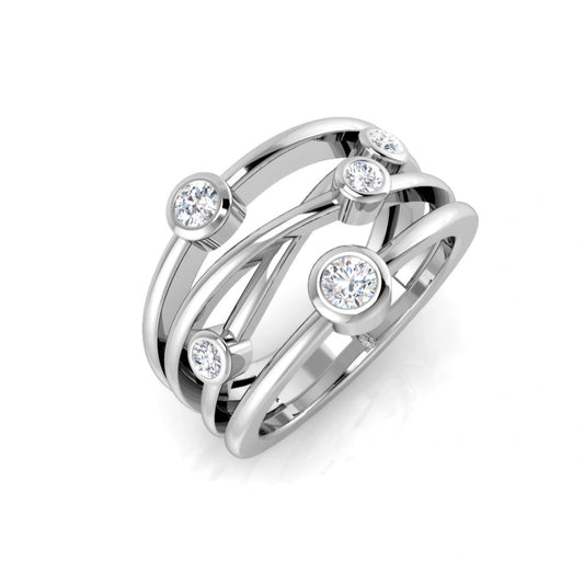 0.42ct Lab Grown Diamond Bubble Wrap Ring