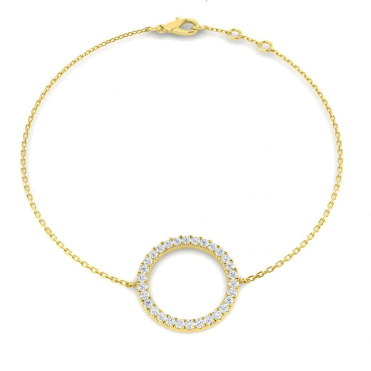 0.32ct Lab Grown Diamond Circle of Life Bracelet