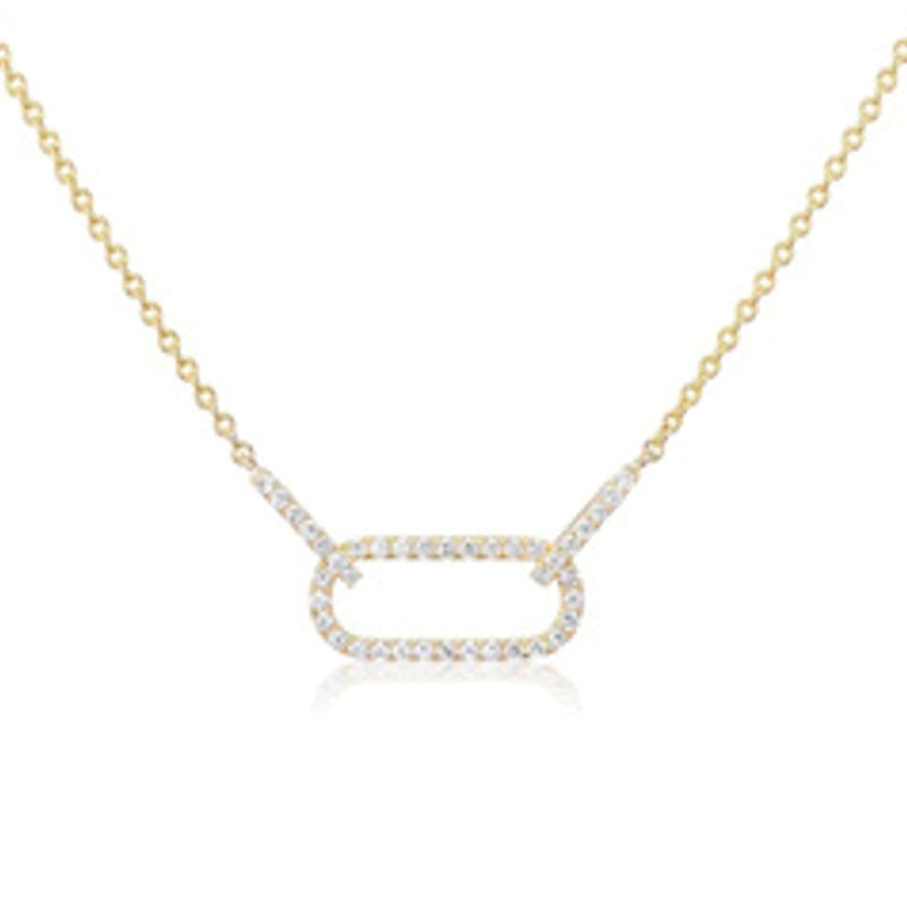 1.00ctw Lab Grown Diamond Links Necklace in 14k Gold