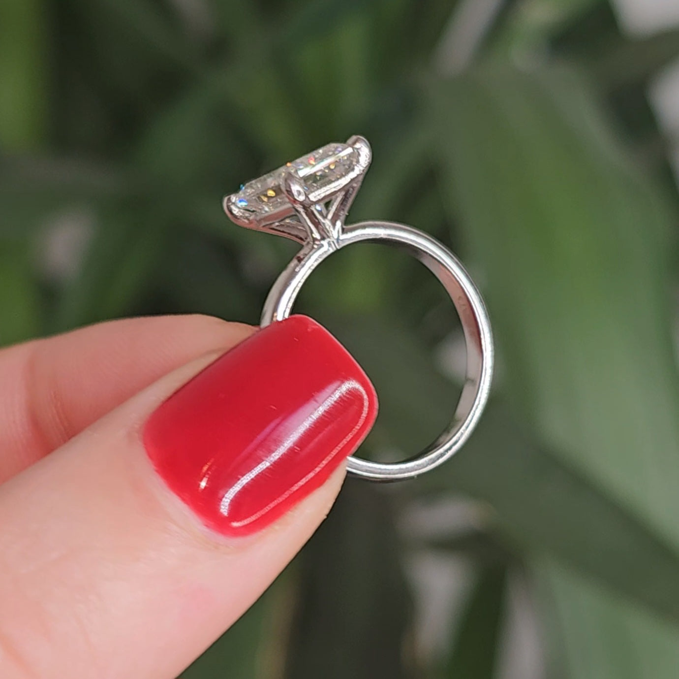 The Emma 3.00ct Radiant cut Lab Grown Diamond Solitaire Engagement Ring