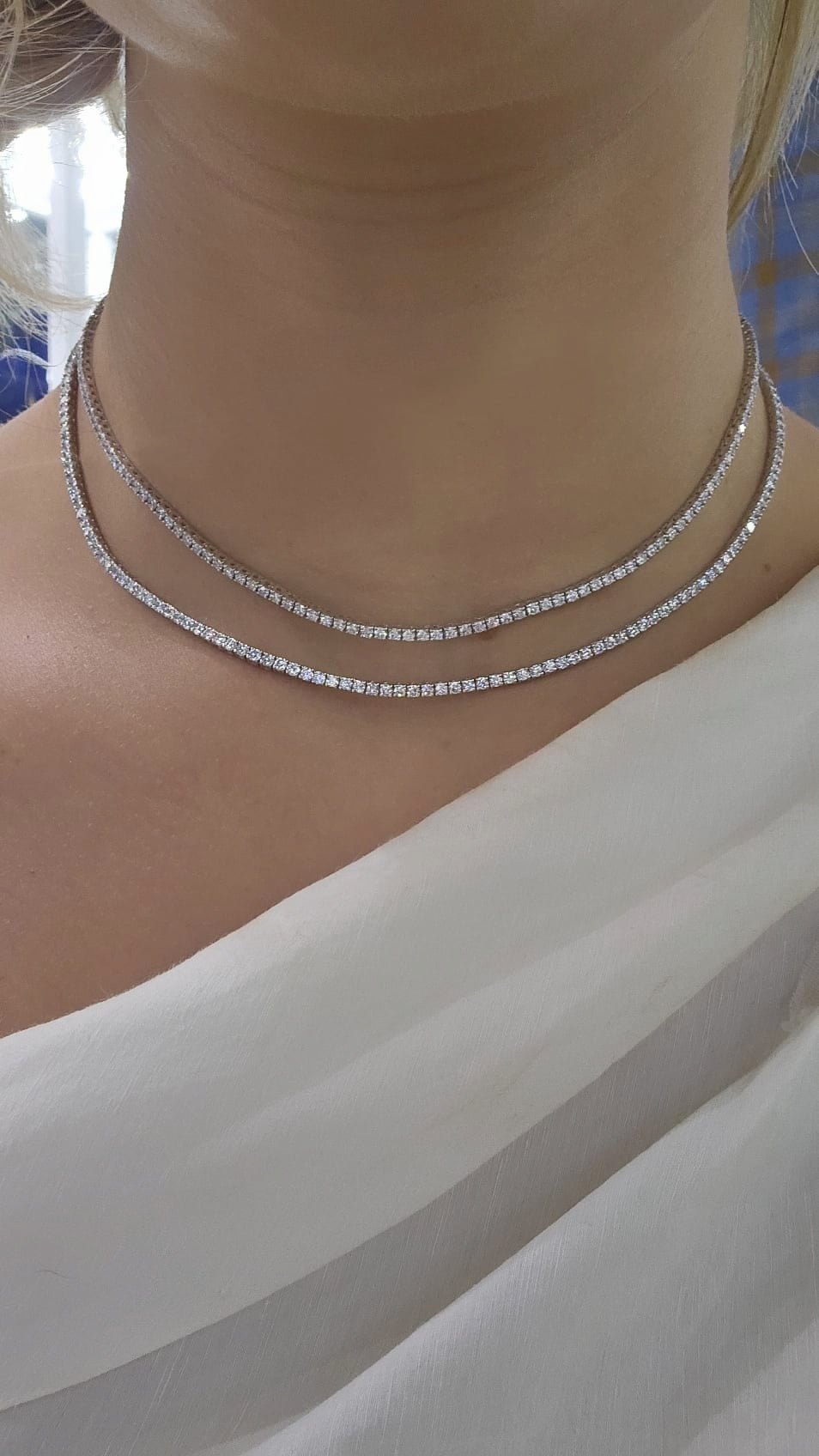 5.00ct Lab Grown Diamond Tennis Necklace in 14k Gold