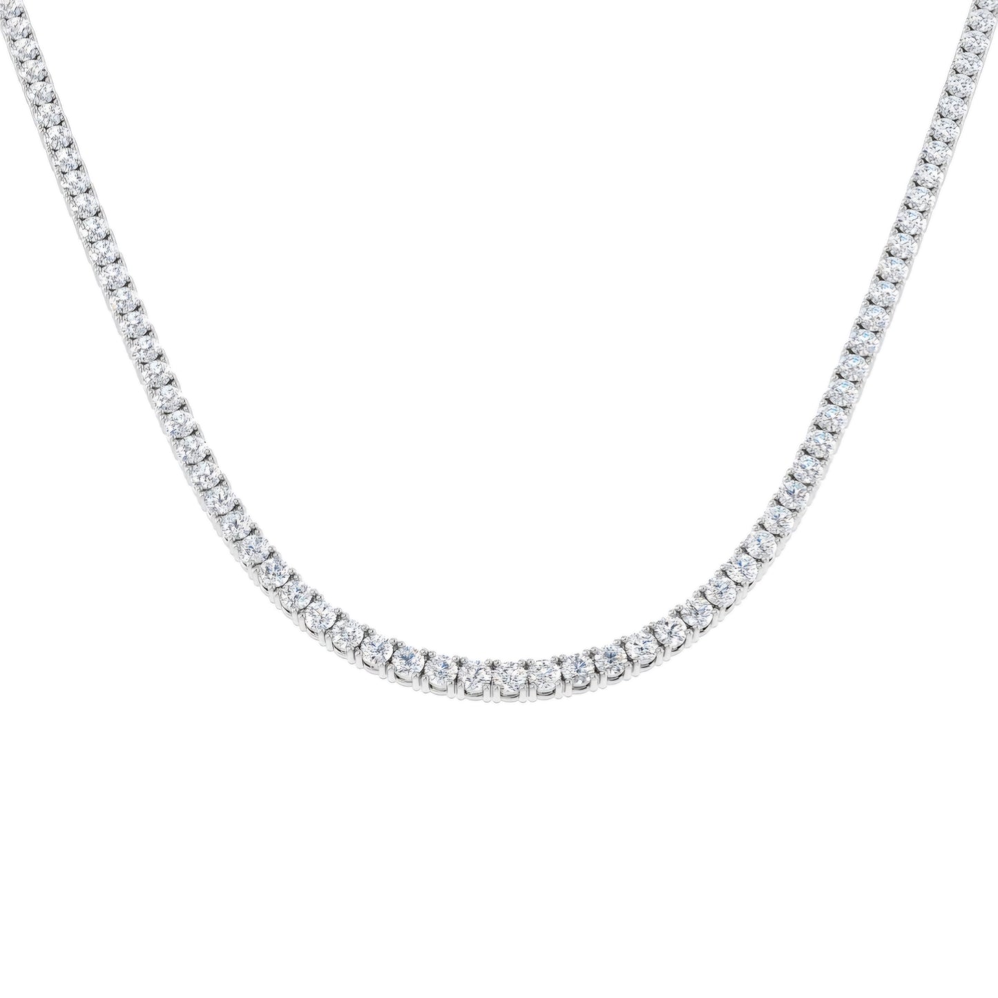 14.00ct Lab Grown Diamond Tennis Necklace in 9k Gold