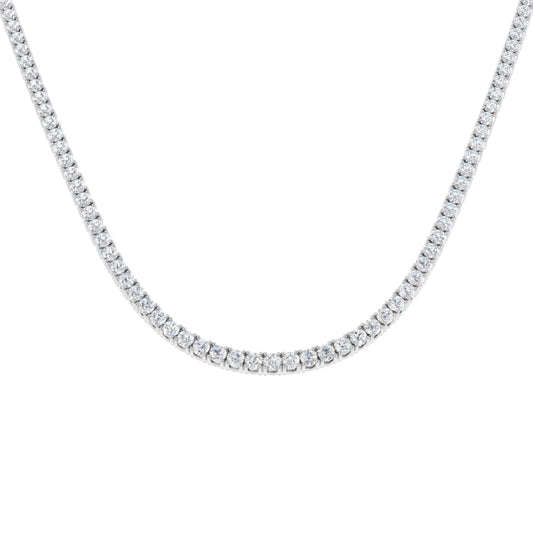 14.00ct Lab Grown Diamond Tennis Necklace in 9k Gold
