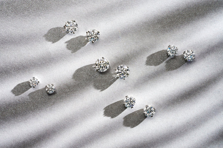 Round Diamond Earrings