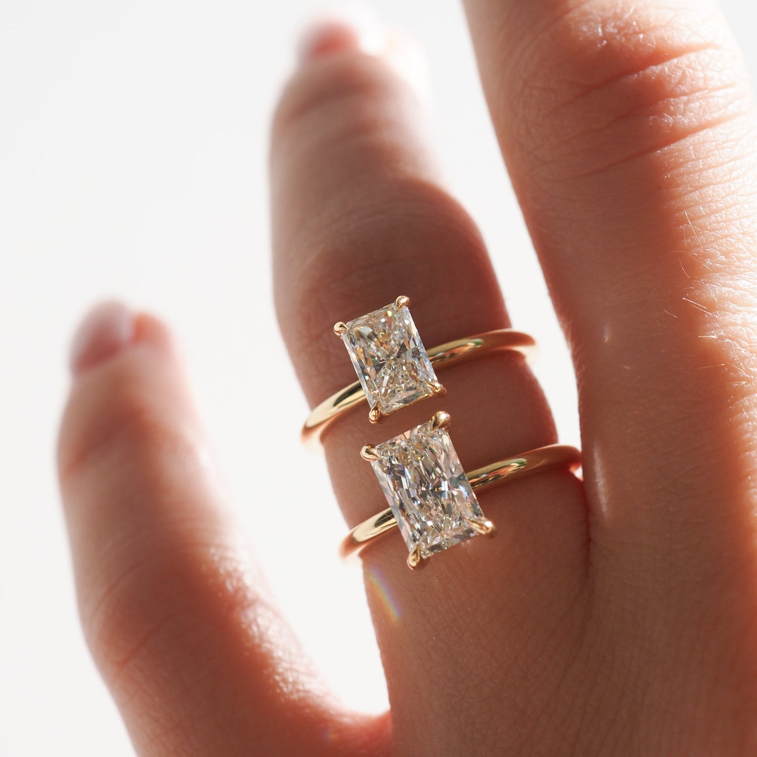 Radiant Cut Engagement Rings