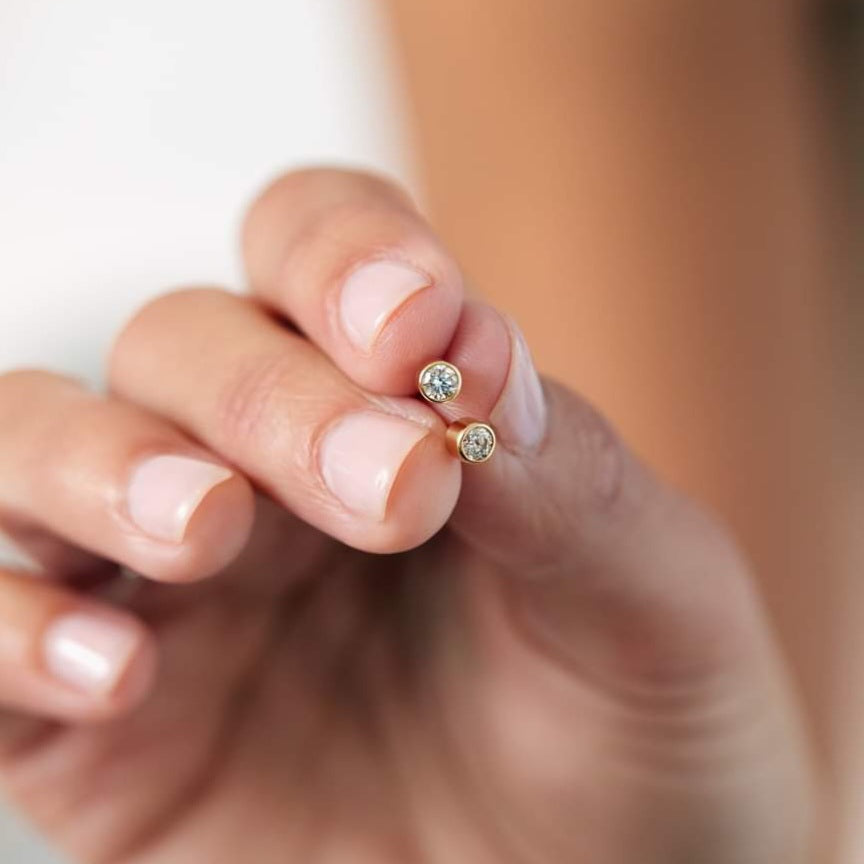 Diamond Stud Earrings