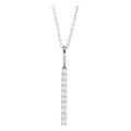 0.20ct Lab Grown Diamond Vertical Drop Necklace in 14k Gold