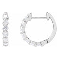 1.00ct Lab Grown Diamond Hoop Earrings in 14k Gold