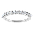 0.70ct Tilted Marquise Lab Grown Diamond Half Eternity Ring