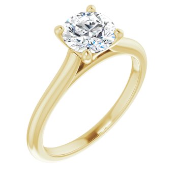 The Aria 1.00ct Round cut Lab Grown Diamond Solitaire Engagement Ring