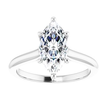 The Aria 2.00ct Marquise cut Lab Grown Diamond Solitaire Engagement Ring