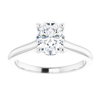 The Aria 1.00ct Oval cut Lab Grown Diamond Solitaire Engagement Ring