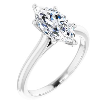 The Aria 2.00ct Marquise cut Lab Grown Diamond Solitaire Engagement Ring