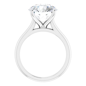 The Aria 5.00ct Round cut Lab Grown Diamond Solitaire Engagement Ring