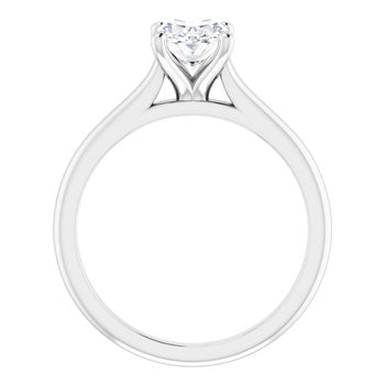 The Aria 1.00ct Oval cut Lab Grown Diamond Solitaire Engagement Ring