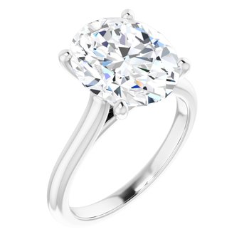 The Aria 3.00ct Oval cut Lab Grown Diamond Solitaire Engagement Ring