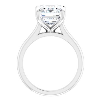 The Aria 4.00ct Emerald cut Lab Grown Diamond Solitaire Engagement Ring