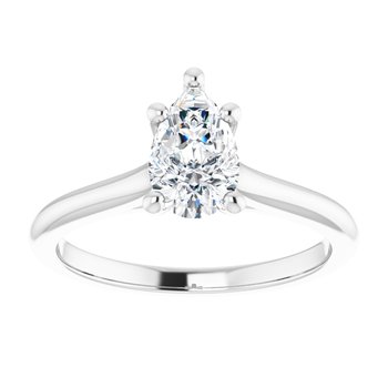 The Aria 1.00ct Pear cut Lab Grown Diamond Solitaire Engagement Ring