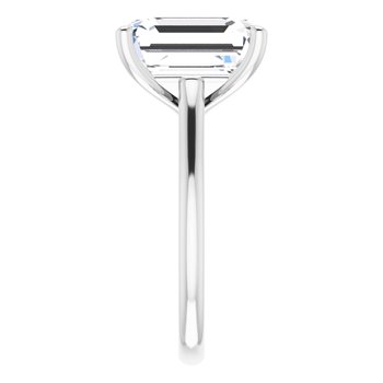 The Aria 5.00ct Emerald cut Lab Grown Diamond Solitaire Engagement Ring