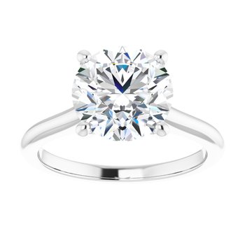 The Aria 3.00ct Round cut Lab Grown Diamond Solitaire Engagement Ring