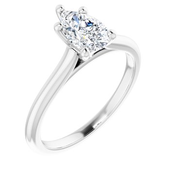 The Aria 1.00ct Pear cut Lab Grown Diamond Solitaire Engagement Ring